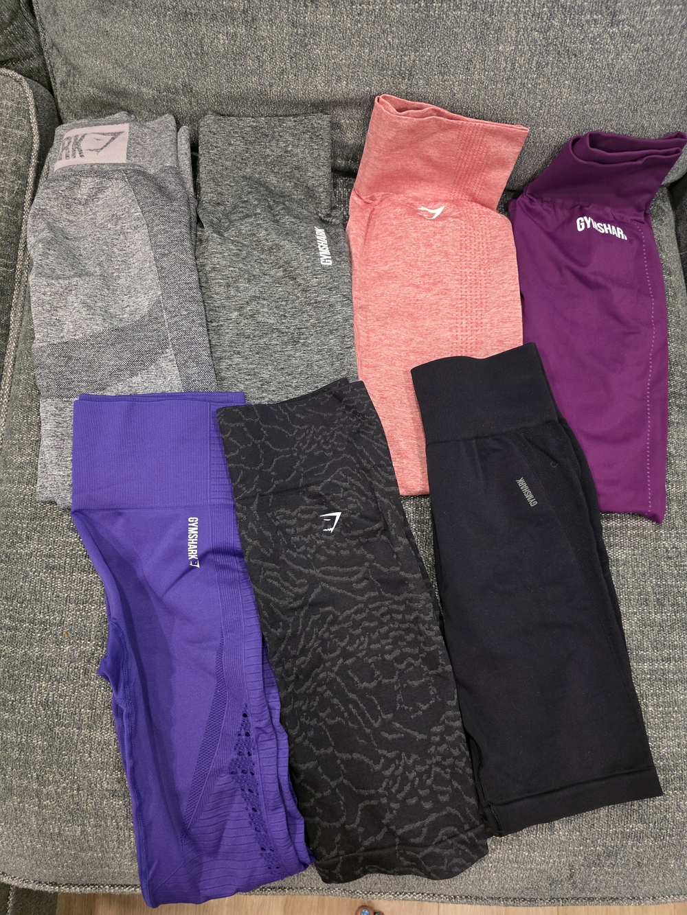 Activewear Legging Bundle - Purple, Gray, Coral, Black - Picture 1 of 1